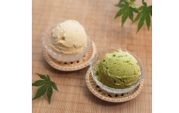 和風アイスクリーム二種
